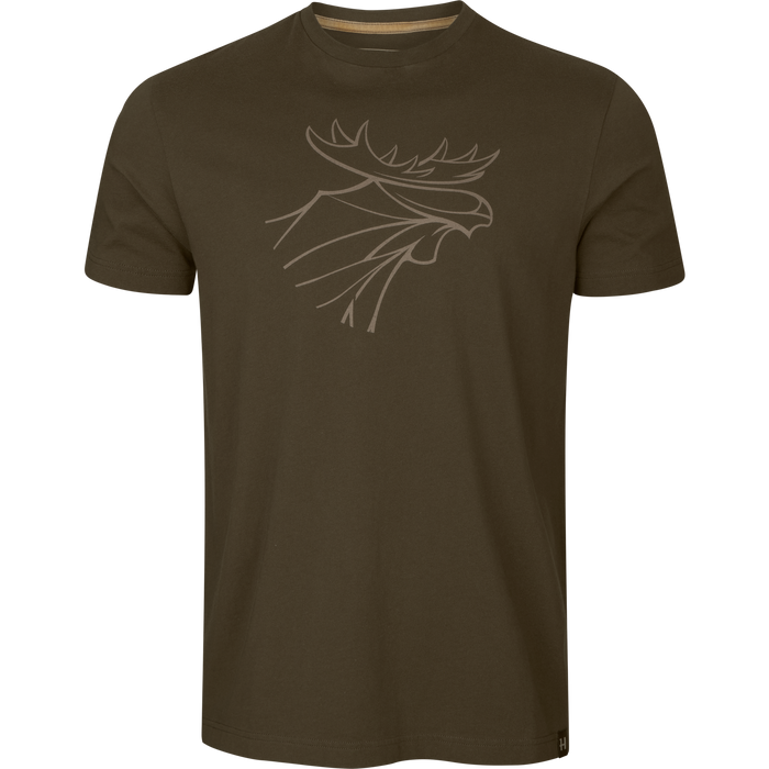 Härkila Grafik-T-Shirt 2er-Pack – Weidengrün/Burgund – Härkila