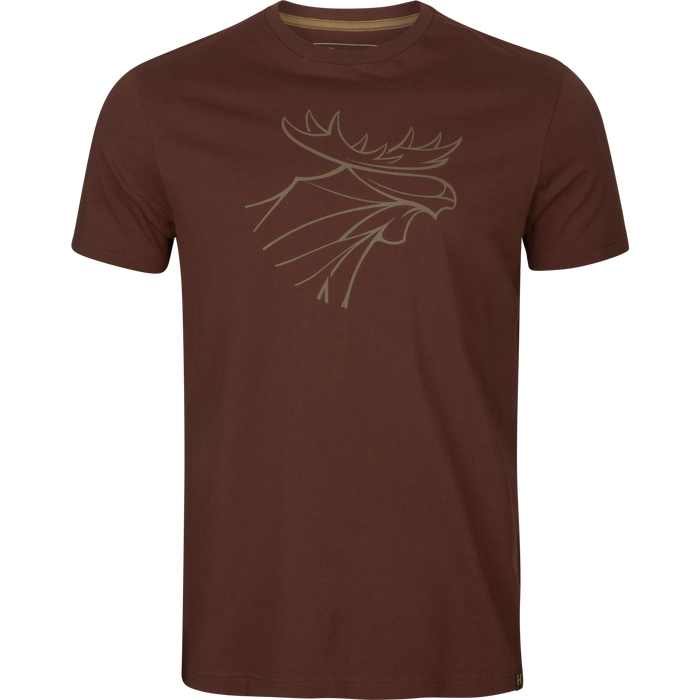 Härkila Grafik-T-Shirt 2er-Pack – Weidengrün/Burgund – Härkila