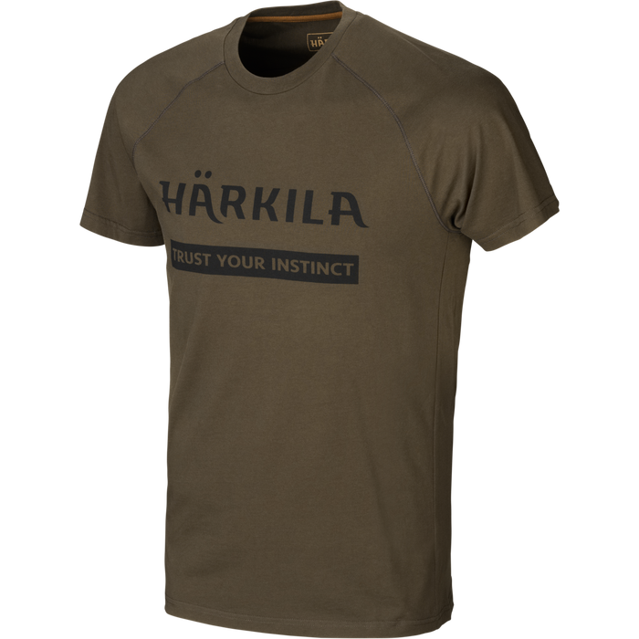 Logo T-Shirt 2er-Pack Willow green/Slate brown - Härkila