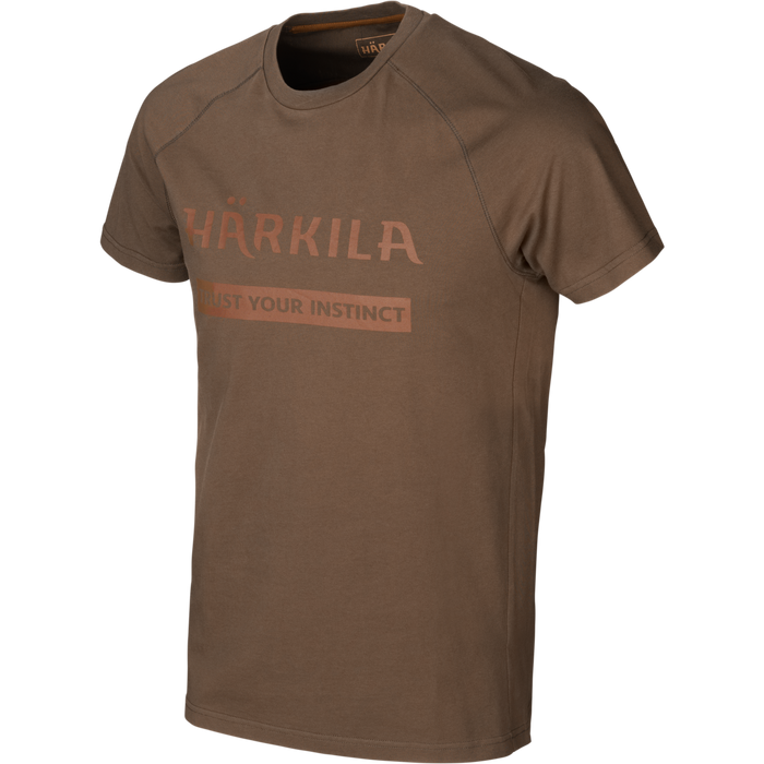 Logo T-Shirt 2er-Pack Willow green/Slate brown - Härkila