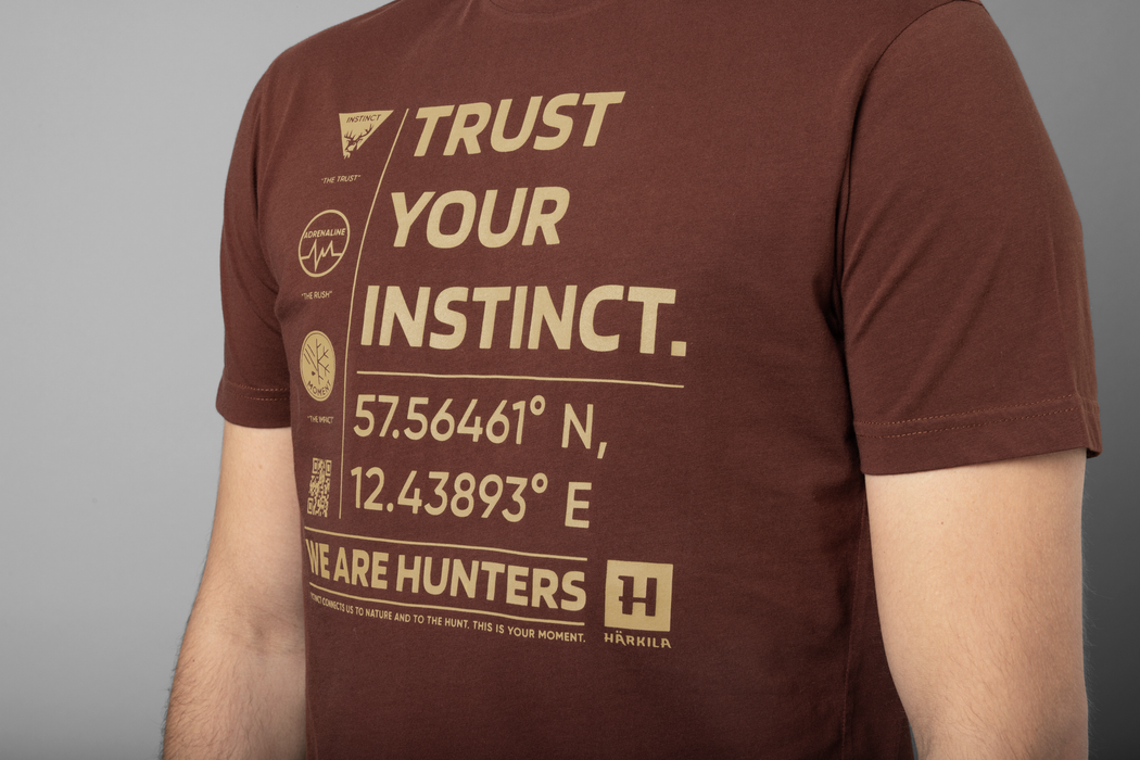 Härkila Instinct S/S T-Shirt – Burgunderrot – Härkila