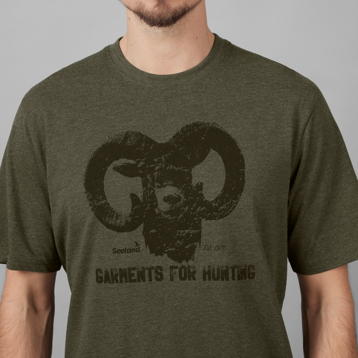 Outdoor-T-Shirt Pine green melange - Seeland