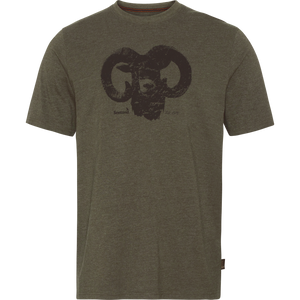 Outdoor-T-Shirt Pine green melange - Seeland
