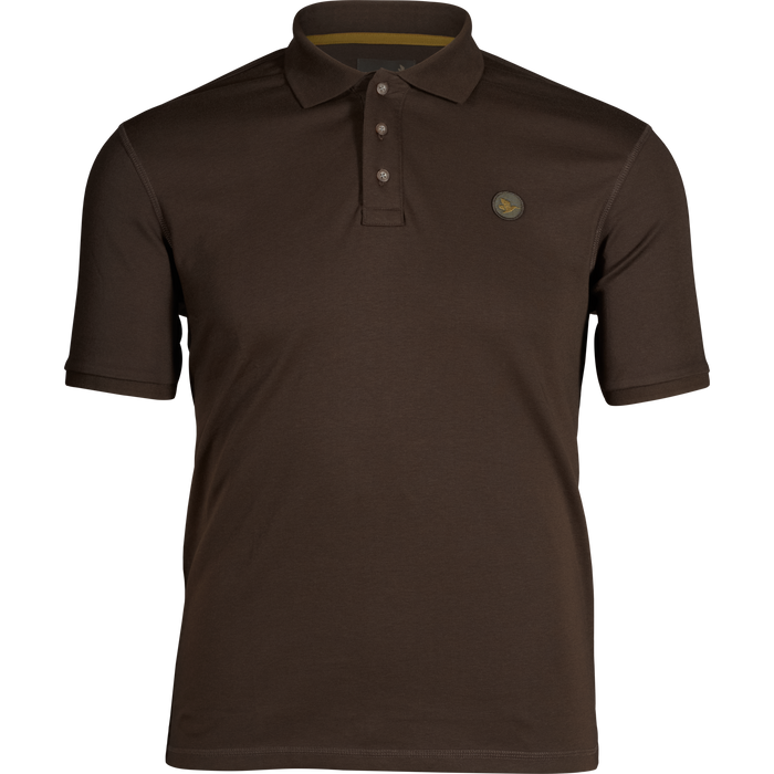 Skeet-Polo-T-Shirt – klassisches Braun – Seeland