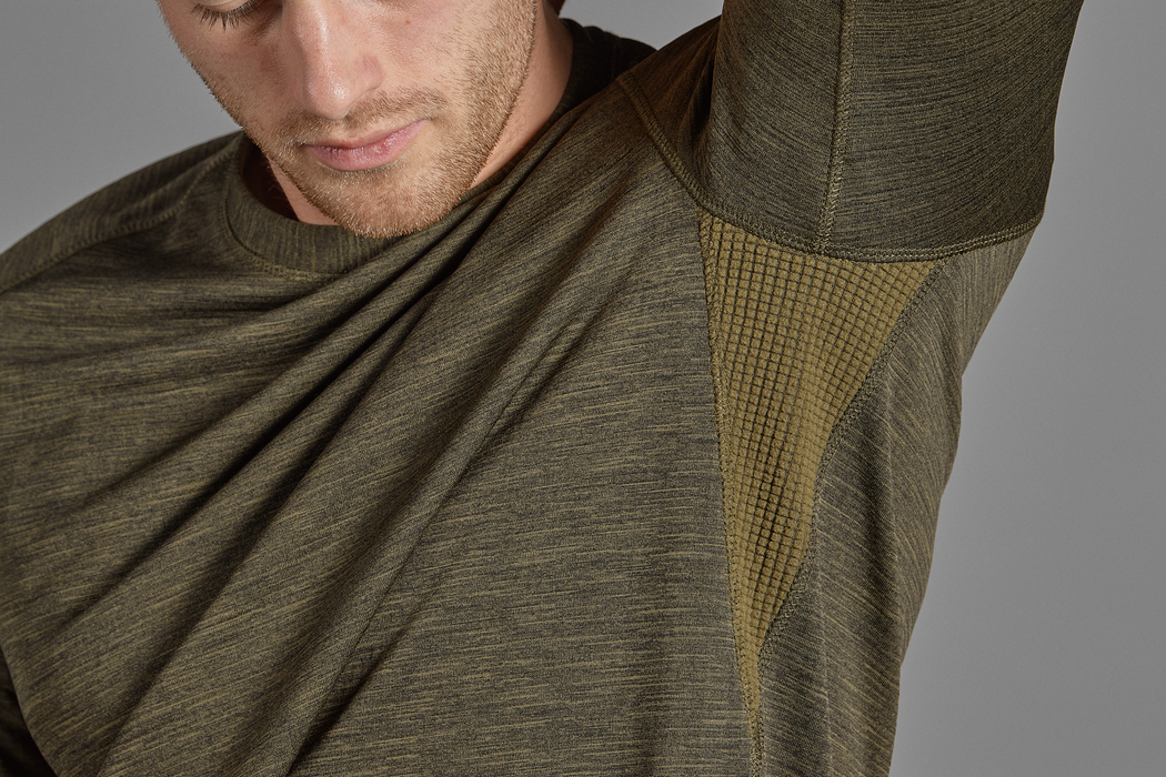 Aktives L/S-T-Shirt – Kieferngrün – Seeland
