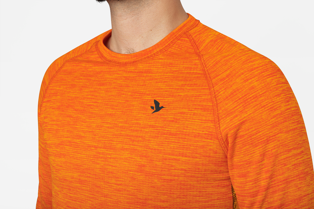 Aktives L/S-T-Shirt – Warnorange – Seeland