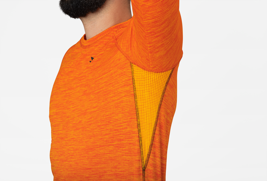 Aktives L/S-T-Shirt – Warnorange – Seeland