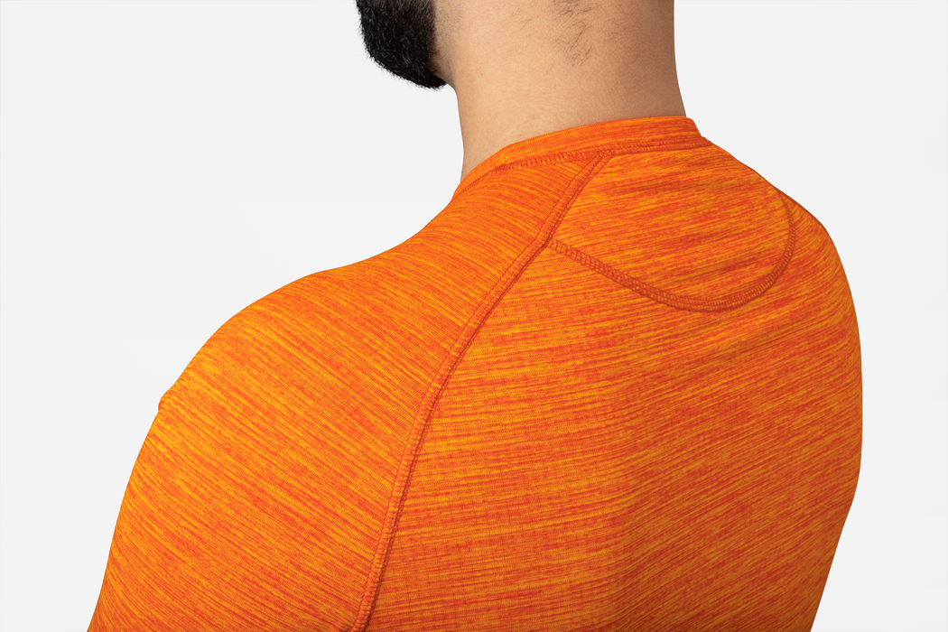 Aktives L/S-T-Shirt – Warnorange – Seeland