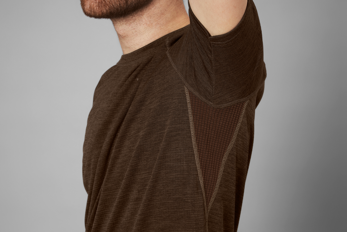 Active Kurzarm-T-Shirt Demitasse brown - Seeland