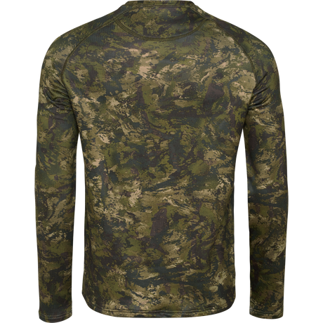 Aktives Camouflage-Langarm-T-Shirt InVis Grün - Seeland