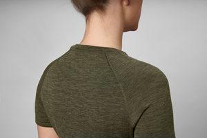Aktives Kurzarm-T-Shirt für Damen Pine green - Seeland