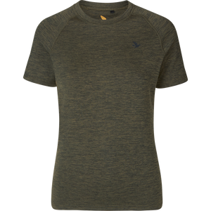 Aktives Kurzarm-T-Shirt für Damen Pine green - Seeland