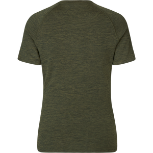 Aktives Kurzarm-T-Shirt für Damen Pine green - Seeland