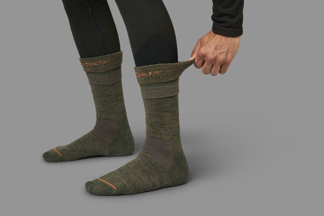 Pro Hunter 2.0 kurze Socken Weidengrün/Schattenbraun - Härkila
