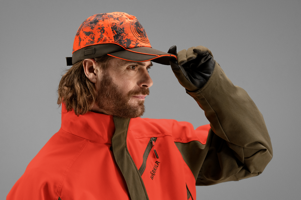 Wildboar Pro - Leichte Kappe AXIS MSP®Orange Blaze/Shadow braun - Härkila