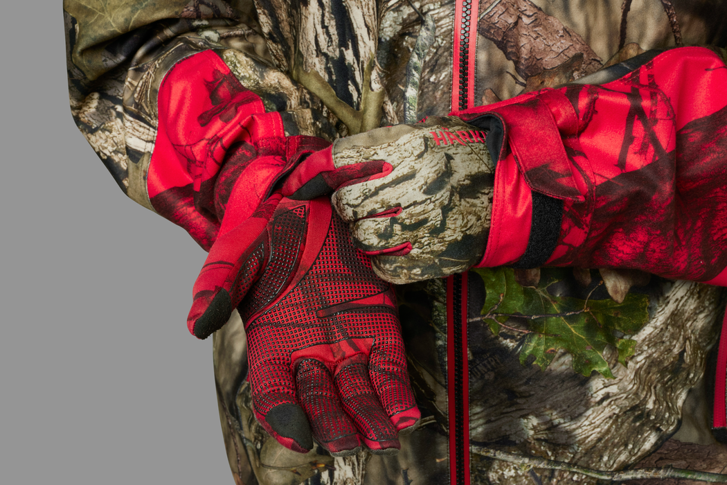 Moose Hunter 2.0 – Fleece-Handschuhe MossyOak®Break-Up Country®/MossyOak®Red – Härkila