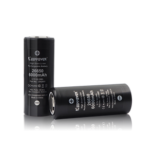 26650 KeepPower 6000mAh High Drain Li-Ion Akku 3,7V - 2 PACK