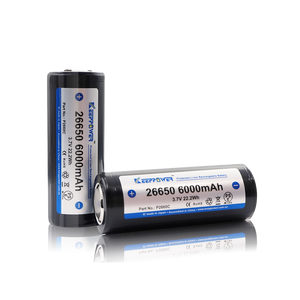 26650 KeepPower 6000mAh Protected Li-Ion Akku 3,6V - 2 PACK