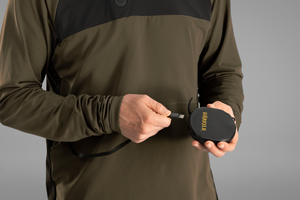 Heat L/S T-Shirt Willow green/Schwarz - Härkila