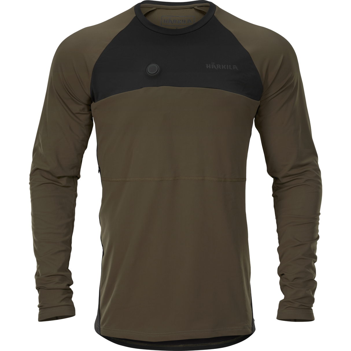 Heat L/S T-Shirt Willow green/Schwarz - Härkila