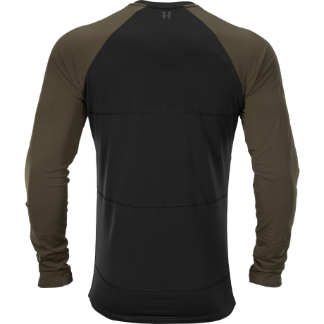 Heat L/S T-Shirt Willow green/Schwarz - Härkila