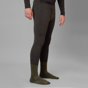 Base All Season mit Seitenreißverschluss Lange Unterhose Shadow Brown - Härkila
