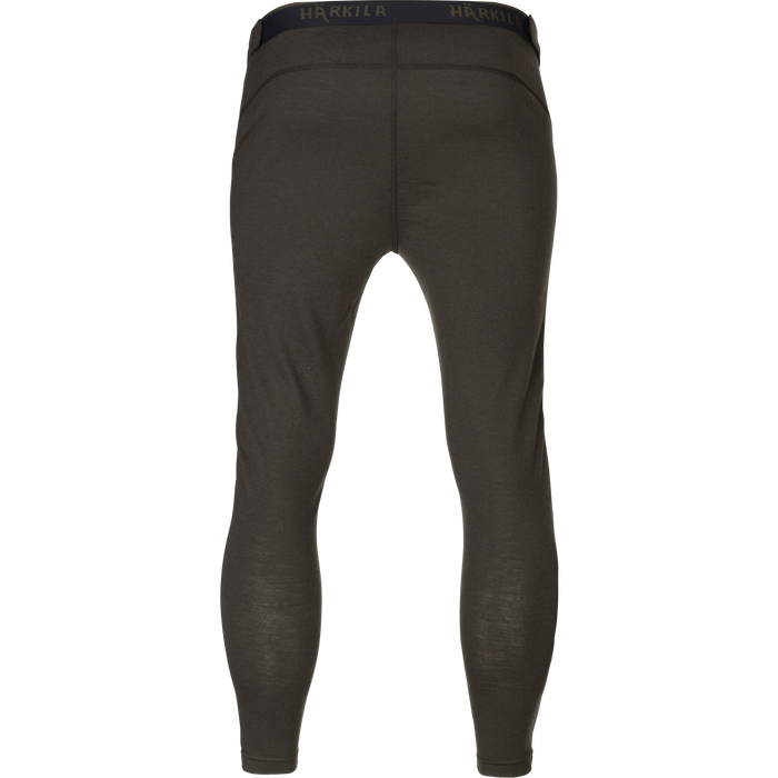 Härkila Base All Season lange Unterhose mit seitlichem Reißverschluss, Schattenbraun – Härkila