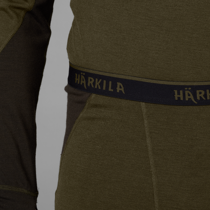 Härkila Base Warm lange Unterhose Weidengrün/Schattenbraun - Härkila