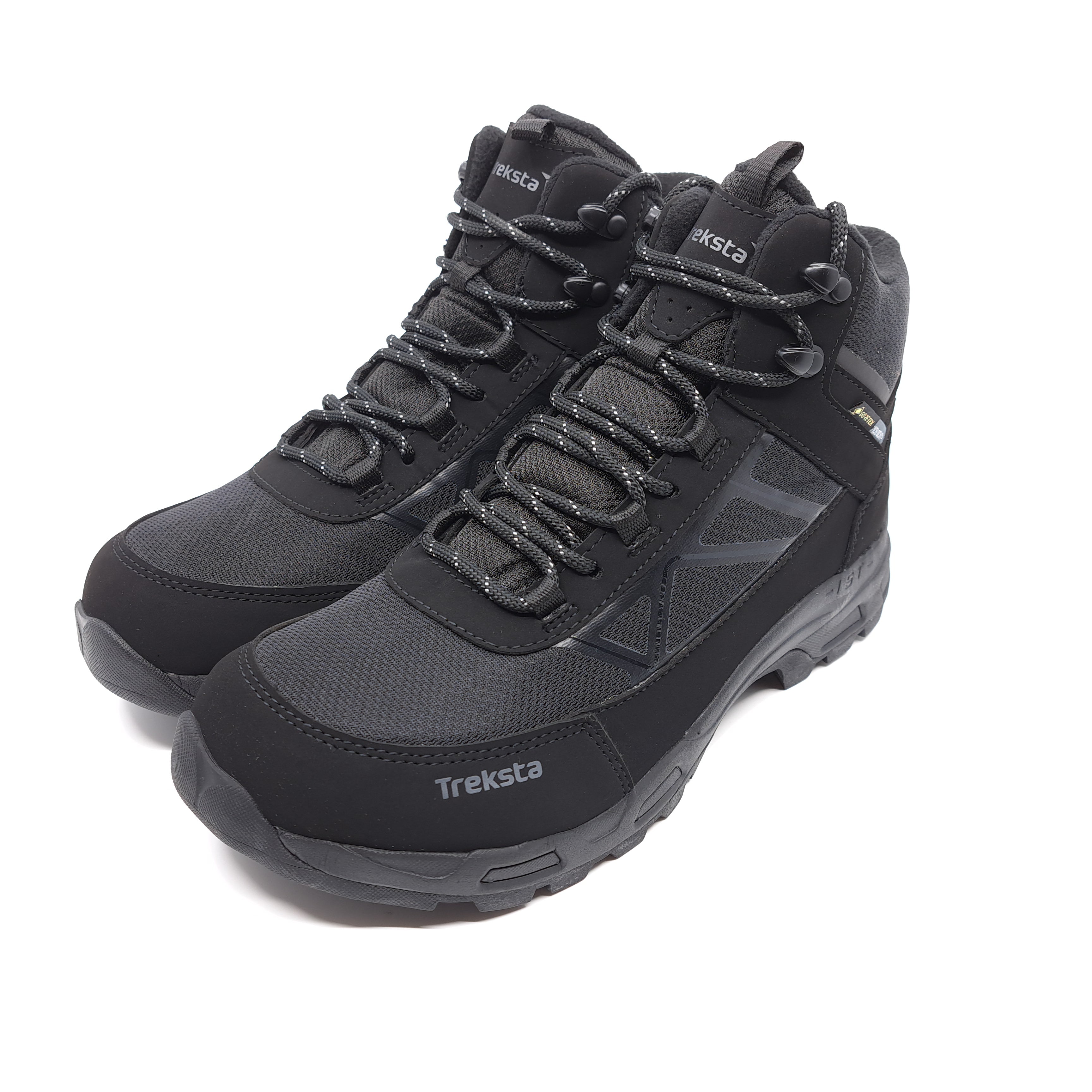 Gr. 36 - Treksta Tour Lace Mid GTX, Schwarz/Anthrazit - Umtauschware