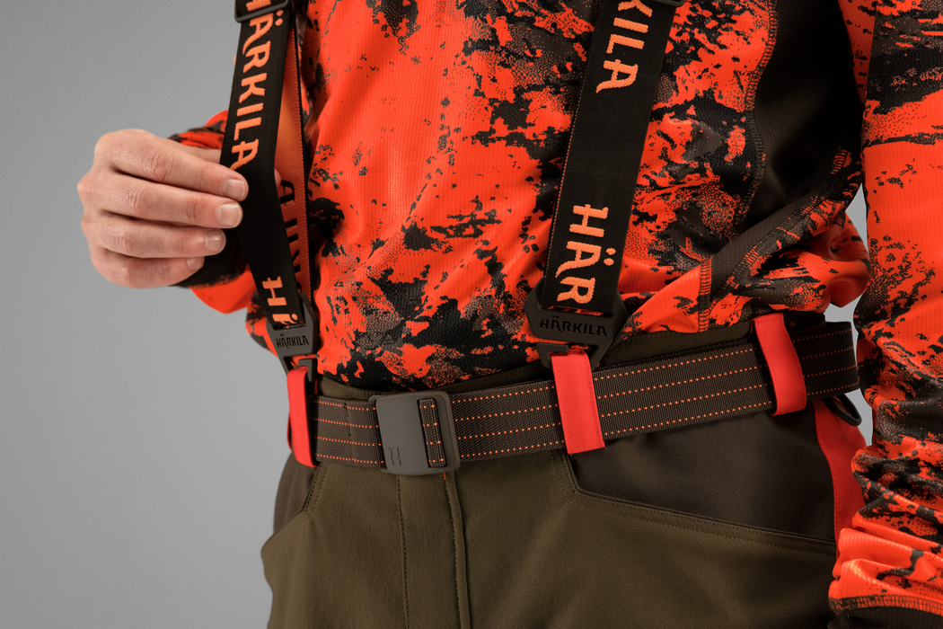 Wildboar Pro – Tech-Hosenträger Braun/Orange Blaze – Härkila