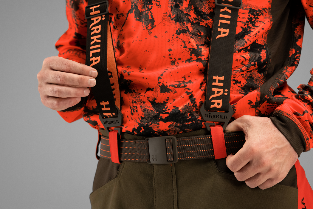 Wildboar Pro – Tech-Hosenträger Braun/Orange Blaze – Härkila