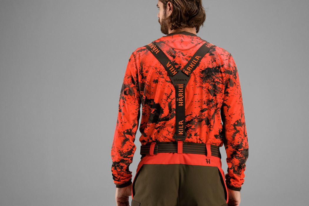 Wildboar Pro – Tech-Hosenträger Braun/Orange Blaze – Härkila