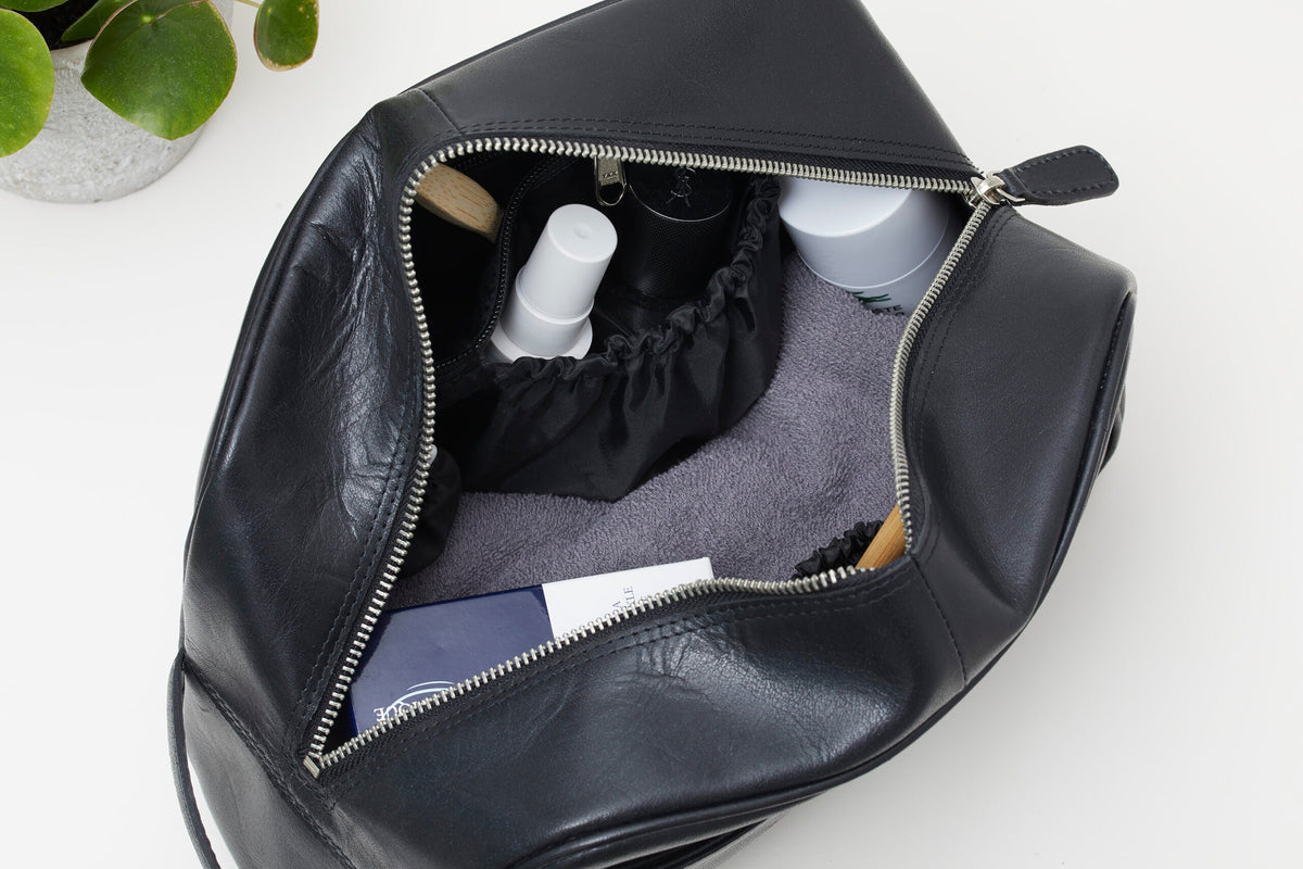 Auckland Kulturtasche Schwarz - Corium