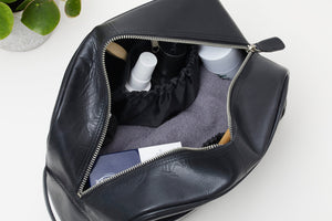 Auckland Kulturtasche Schwarz - Corium