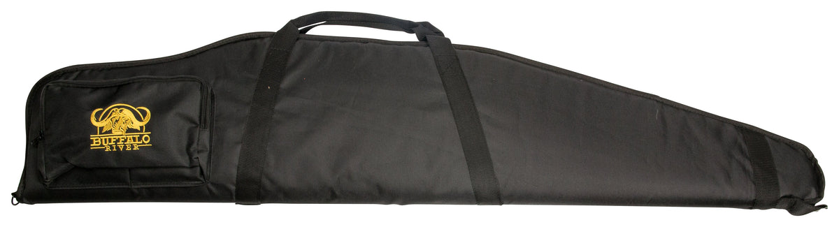 Gewehrfutteral Schwarz 130 cm mit Schalldämpfertasche - Buffalo River