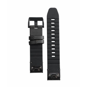 QuickFit® 22 urremme, Læder/FKM hybridrem, Tundra/sort 2