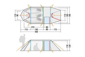 Polar 3 Tunnelzelt - Tatonka