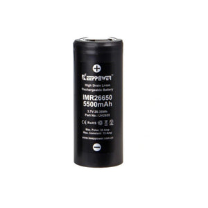 26650 KeepPower 5000mAh High Drain Li-Ion Akku 3,7V