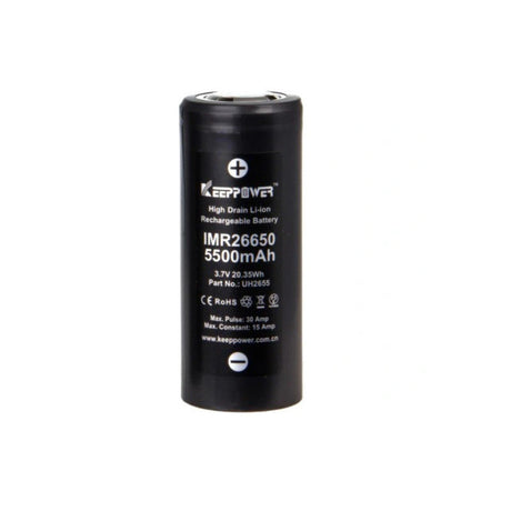 26650 KeepPower 5000mAh High Drain Li-Ion Akku 3,7V