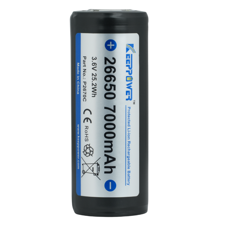 26650 KeepPower 7000mAh Protected Li-Ion Akku 3,6V