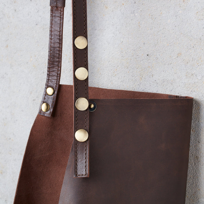 Leder Schürze - Braun - Corium
