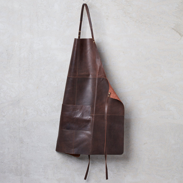 Leder Schürze - Braun - Corium