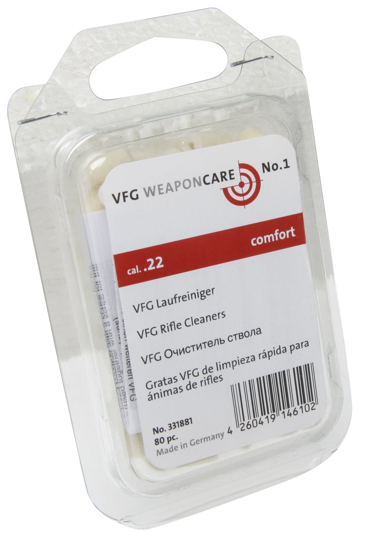 Filzpfropfen .22 – 80 Stk. pro Dose – VFG
