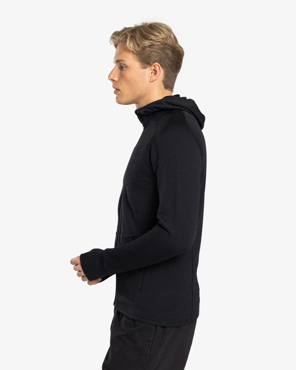 Peak Field Kapuzen-Midlayerjacke mit durchgehendem Reißverschluss Herren – Ulvang