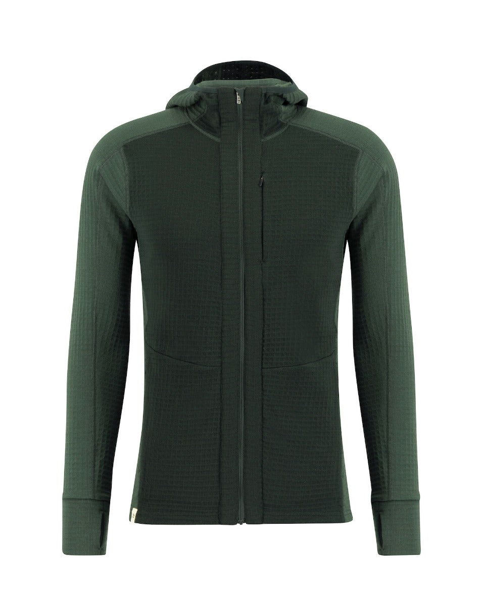 Peak Field Kapuzen-Midlayerjacke mit durchgehendem Reißverschluss Herren – Ulvang