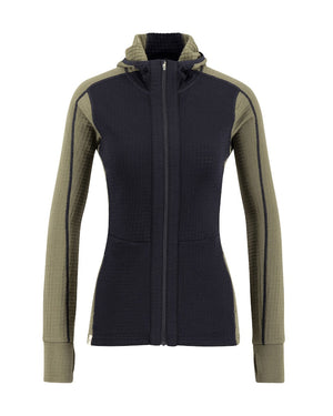 Peak Field Kapuzen-Midlayerjacke mit durchgehendem Reißverschluss Damen – Ulvang