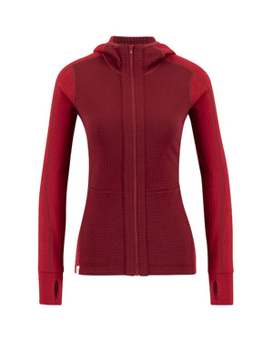 Peak Field Kapuzen-Midlayerjacke mit durchgehendem Reißverschluss Damen – Ulvang