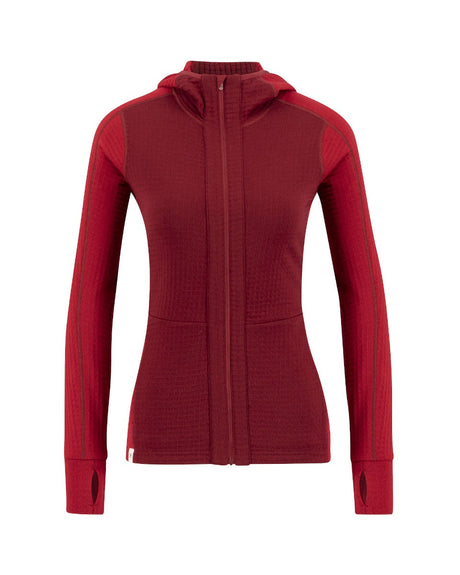 Peak Field Kapuzen-Midlayerjacke mit durchgehendem Reißverschluss Damen – Ulvang