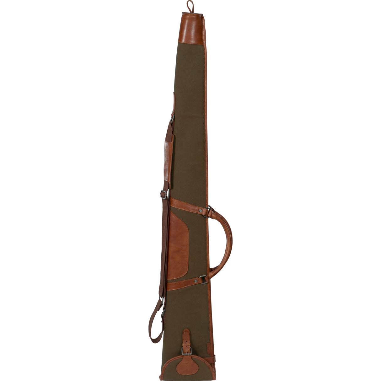 Retriever Waffenkoffer in Canvas/Leder Warm Olive - Härkila