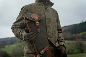 Retriever Waffenkoffer in Canvas/Leder Warm Olive - Härkila